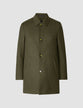 Wool Coat Green Melange