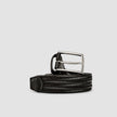 Braided Leather Belt Black