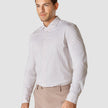 Classic Shirt Grey Lilac Stripes Slim