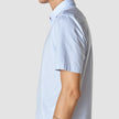 Classic Short Sleeve Shirt Light Blue Stripes