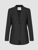 Essential Blazer Black Silver Pinstripe