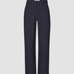 Essential Pants Straight Navy Pinstripe