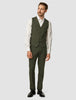 Essential Vest Moss Green Pinstripe