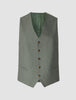 Essential Vest Green Melange