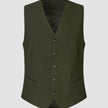 Essential Vest Moss Green Pinstripe