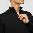 Everyday Knit Half-Zip Black