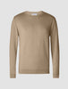 Fine Knit Crewneck Khaki Molinaire