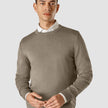 Fine Knit Crewneck Stone Brown