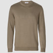 Fine Knit Crewneck Stone Brown