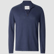 Fine Knit Half-Zip Navy