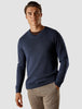 Fine Knit V-neck Navy