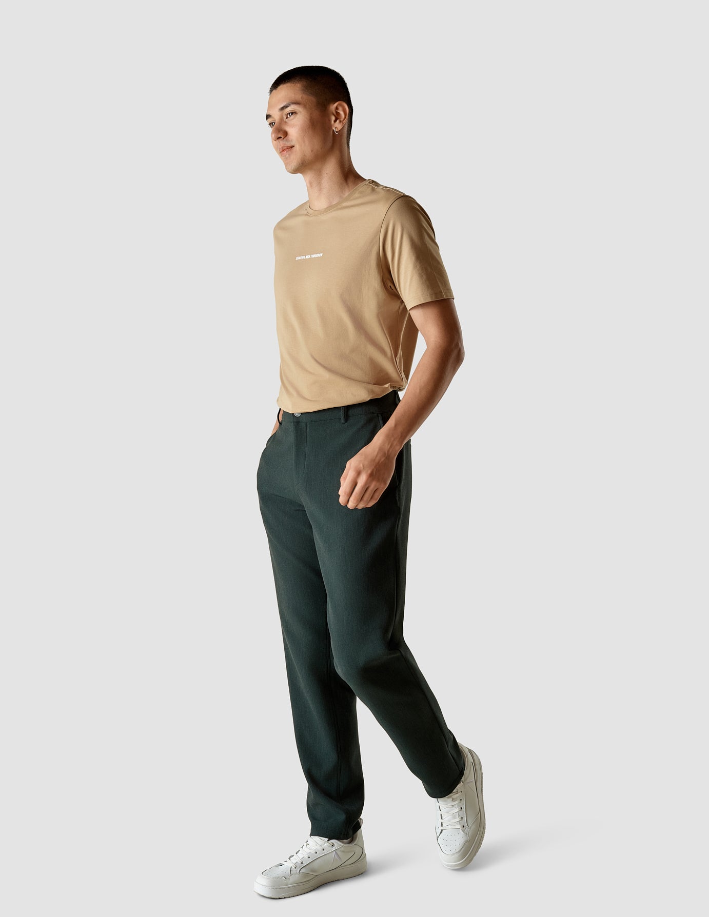 Heavy Edition Pants Regular Khaki Melange | SHAPING NEW TOMORROW