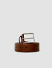 Leather Belt Dark Brown