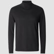 Fine Knit Turtleneck Black