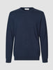 Premium Merino Crewneck Navy