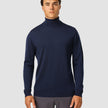 Premium Merino Turtleneck Navy