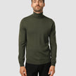 Premium Merino Turtleneck Nightfall Green