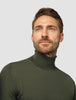 Premium Merino Turtleneck Nightfall Green