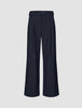 Serene Pants Wide Black Night Pinstripe