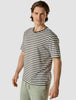 Striped Supima T-Shirt Box Fit Urban Green