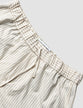 Tech Linen Elastic Shorts Sandshell Stripe
