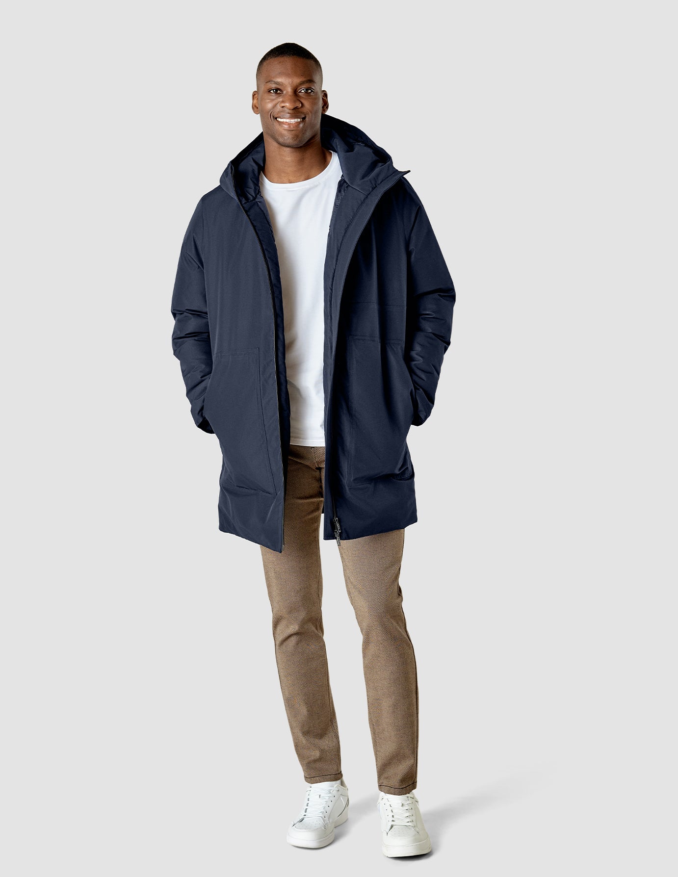 Mens navy utility top jacket