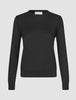 Fine Knit Crewneck Black