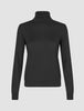 Fine Knit Turtleneck Black