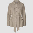 Belted Overshirt Cloud Beige