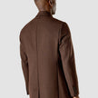 Wool Coat Brown Melange