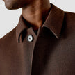 Wool Coat Brown Melange