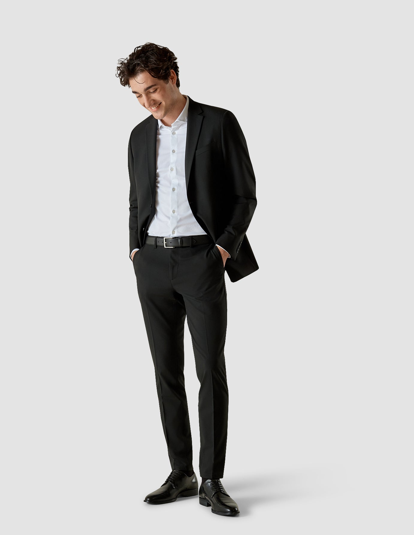 Haggar H26 Men's Tailored Fit Premium Stretch Suit Pants - Black 32x30 :  Target